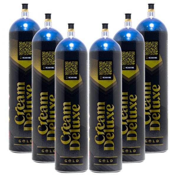 Cream Deluxe Gold N2O Cream Charger 640g 6 Packs